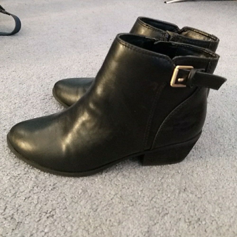 Black ankle boots